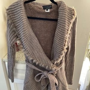Anthropologie The Cue CHER QU cardigan sweater sz S